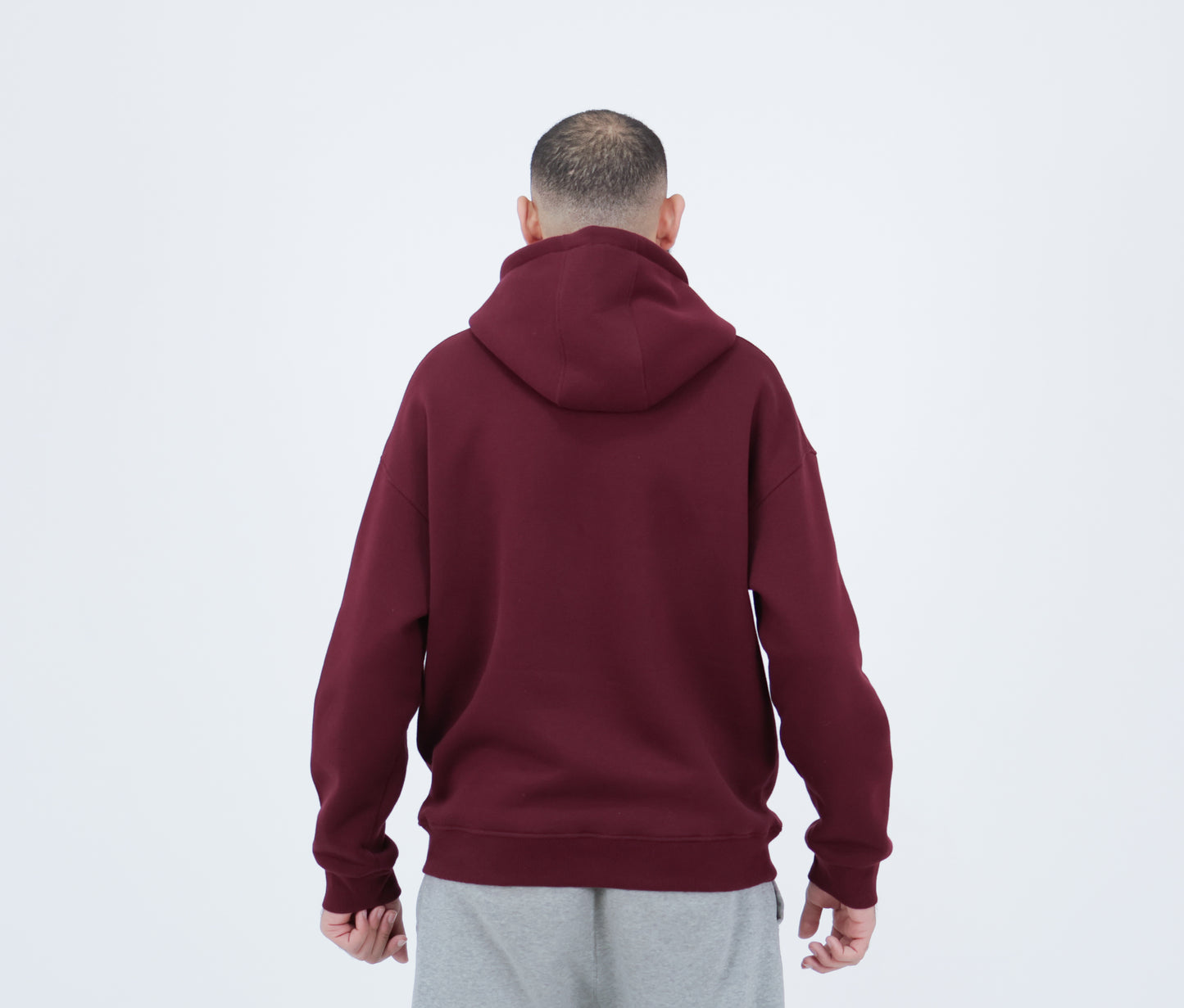 Burgundy oversized hoodie