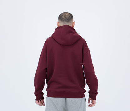 Burgundy oversized hoodie