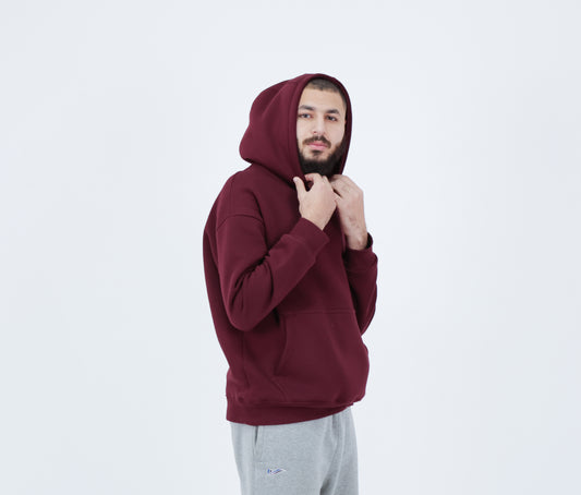 Burgundy oversized hoodie