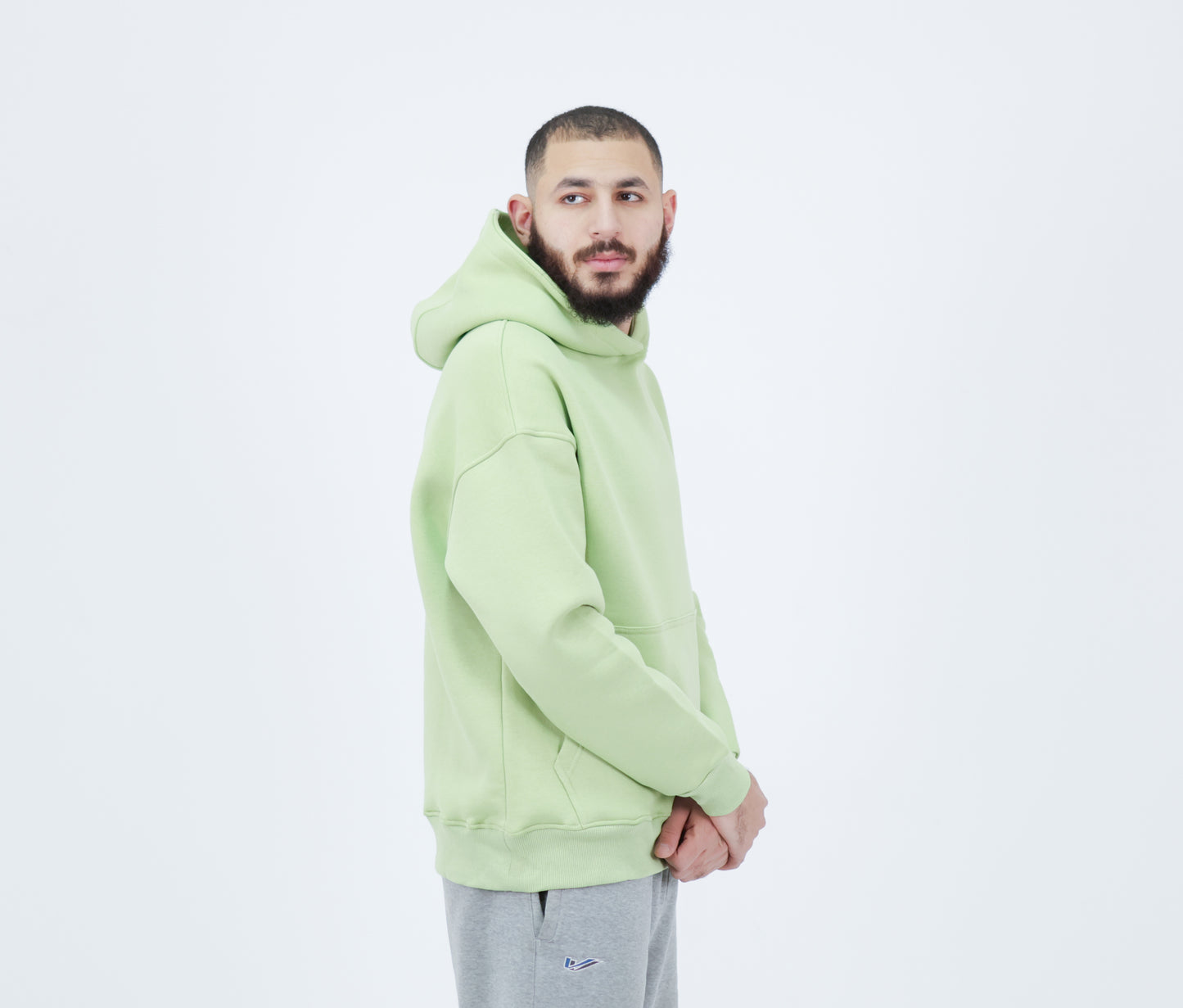 Green oversized hoodie