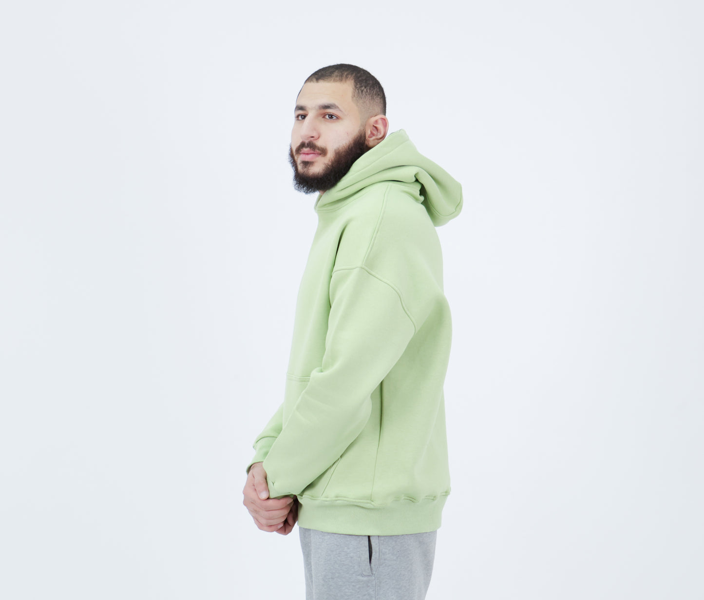 Green oversized hoodie