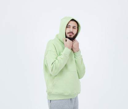 Green oversized hoodie