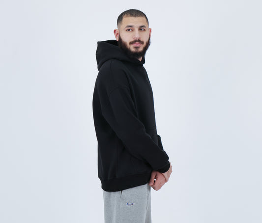 Black oversized hoodie