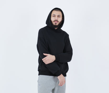 Black oversized hoodie