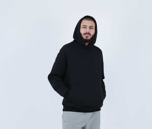 Black oversized hoodie